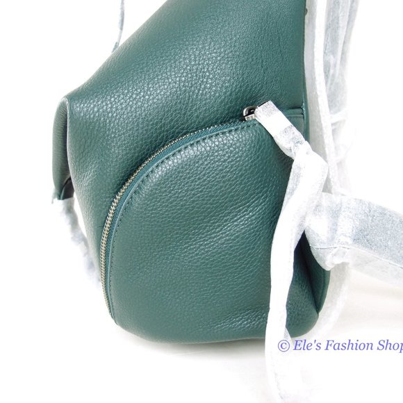 ❤️ NWT Rebecca Minkoff Julian Large Leather Backpack Bottle Green 100%  AUTHENTC main image 11